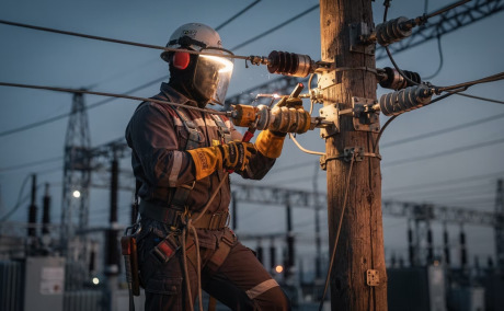Intervention sur ligne électrique